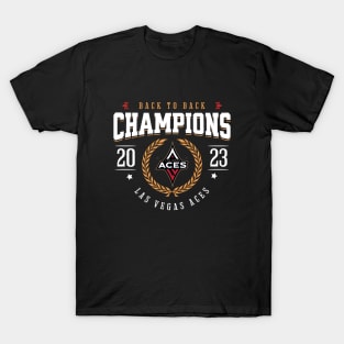 Las Vegas Aces WNBA Back to Back Champions 2023 T-Shirt